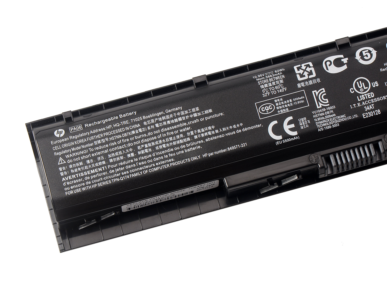 HP-PA06-10.95V-62WH-Battery