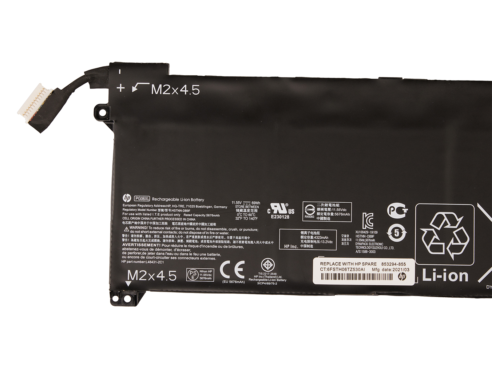 HP-PG06XL-11.55V-69WH-Battery