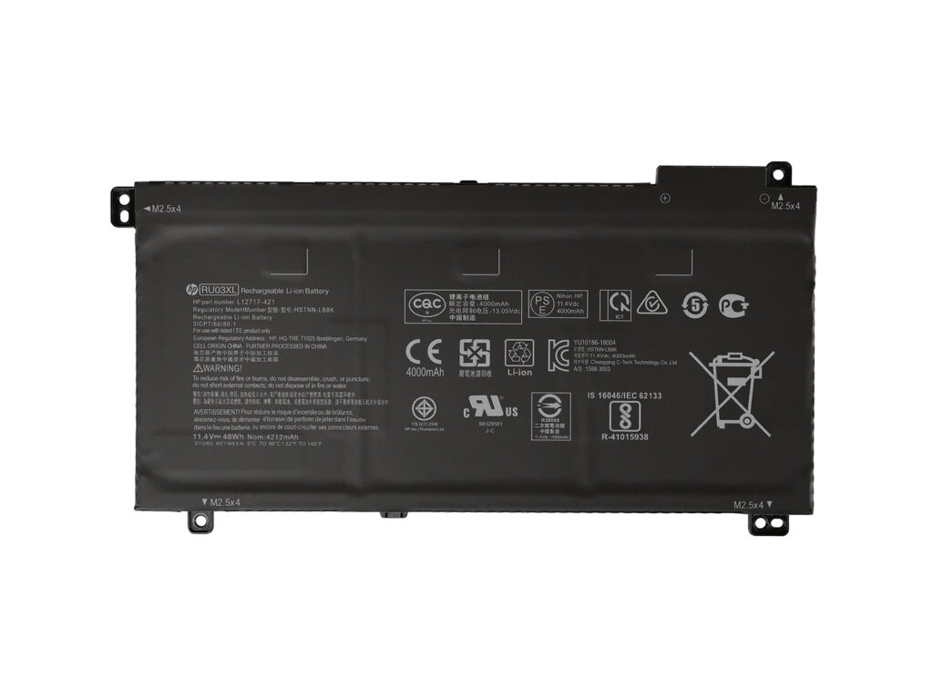 HP-RU03XL-11.4V- 48Wh-Battery