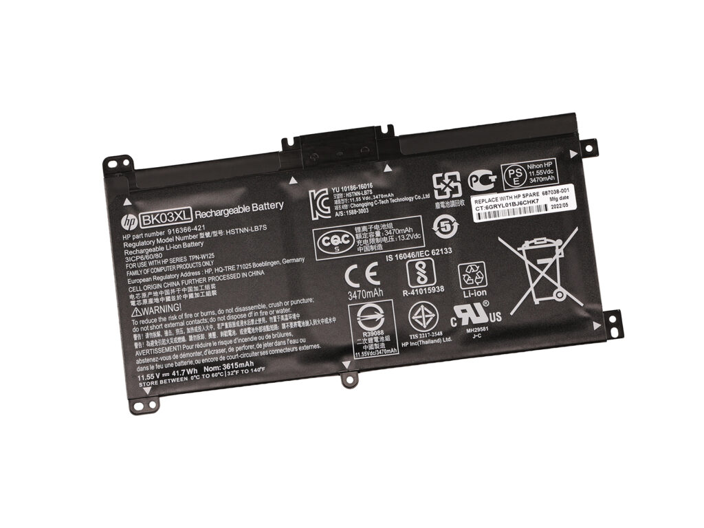 HP-BK03XL-11.55V-41.7WH-Battery